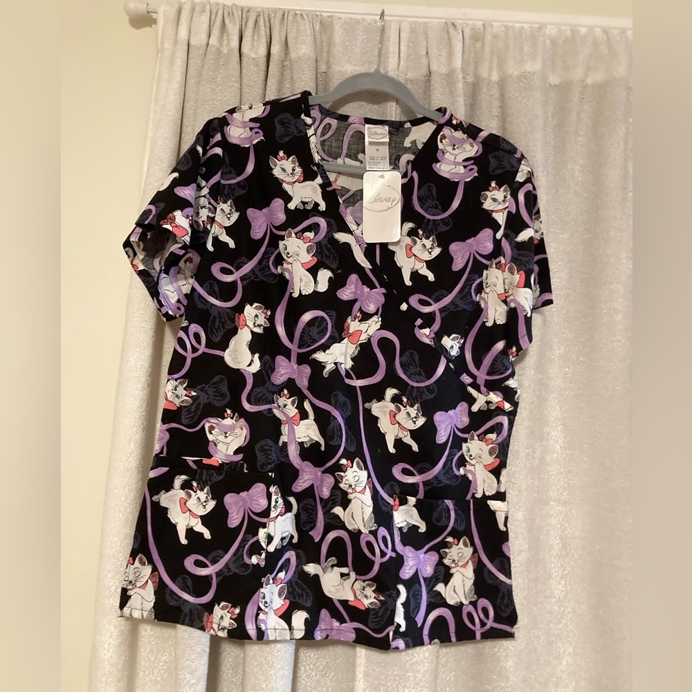 Disney the aristocats scrub top
